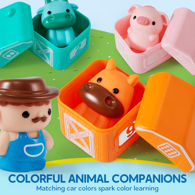 Bloomira Happy Barn Express - Interactive Learning Train Set