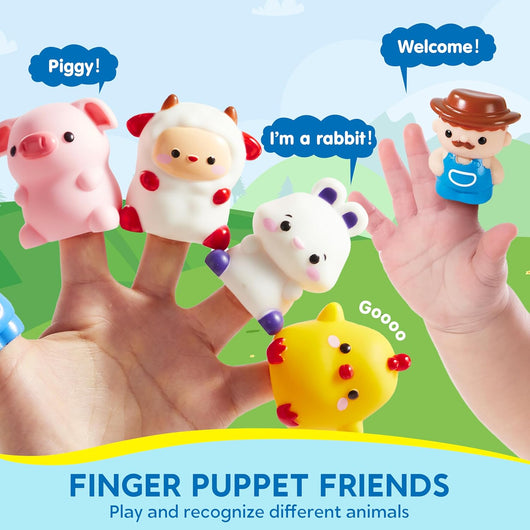 Bloomira Happy Barn Express - Interactive Learning Train Set