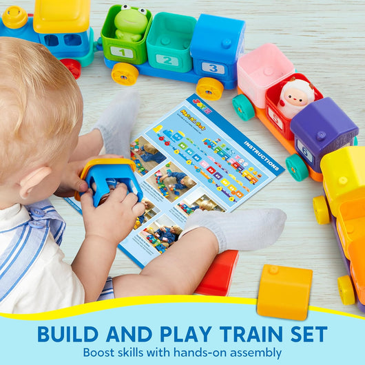 Bloomira Happy Barn Express - Interactive Learning Train Set
